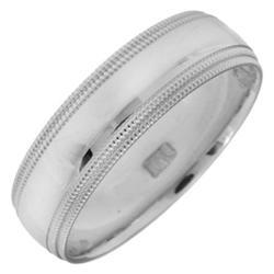 White Gold Men's Wedding Band