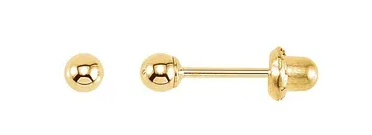 Precious Metal (No Stones) Earring