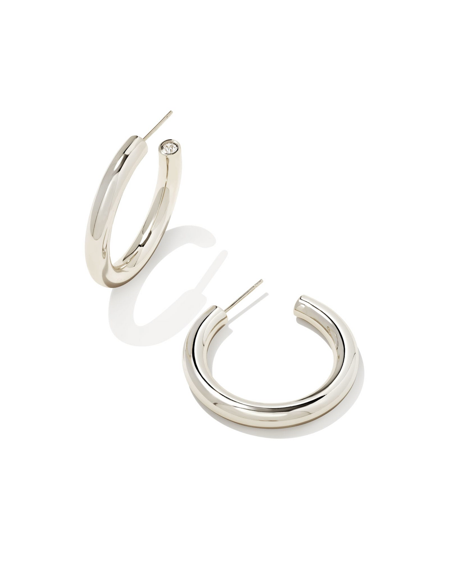 Kendra Scott Rhodium Plated Hoops
