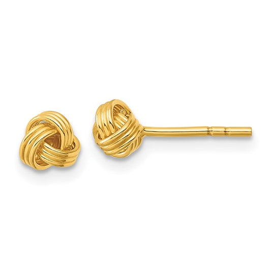 Gold Plated Knot Earrings