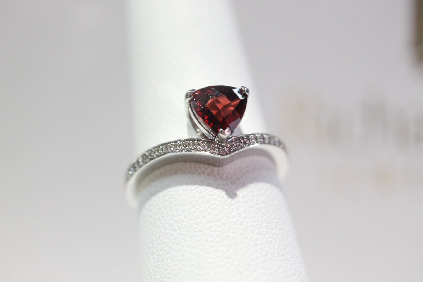 Garnet Diamond Ring