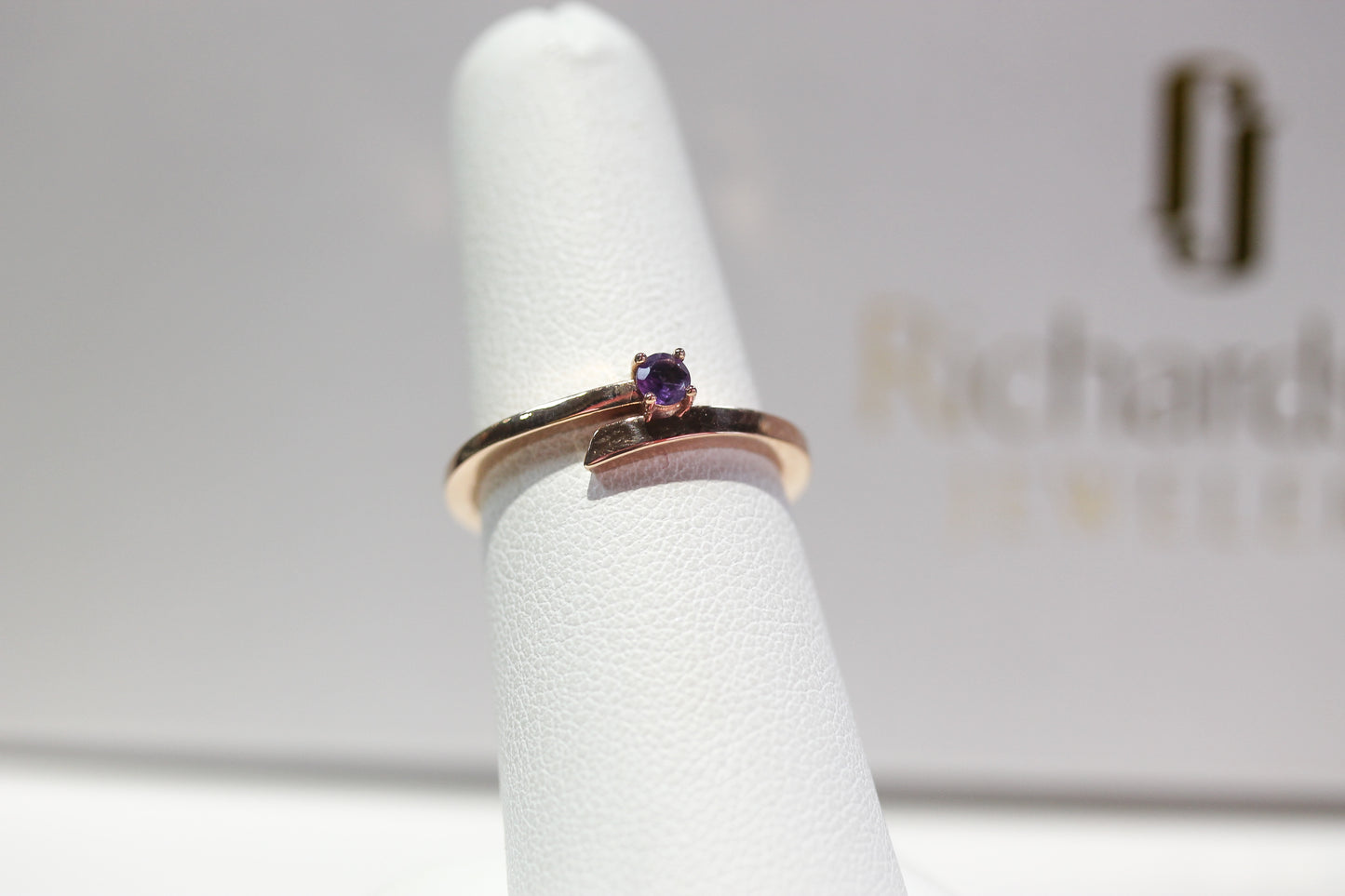Amethyst Bypass Ring