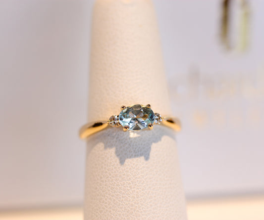 Aquamarine Fashion Ring