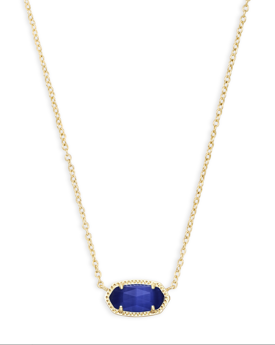 Kendra Scott Gold Plated Blue Elisa Pendant (September)