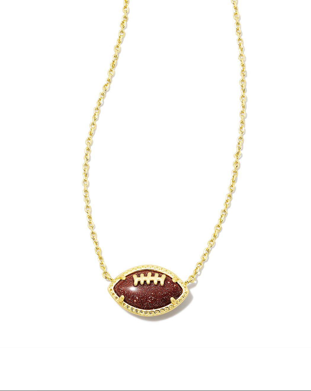 Kendra Scott Gold Plated Football Necklace