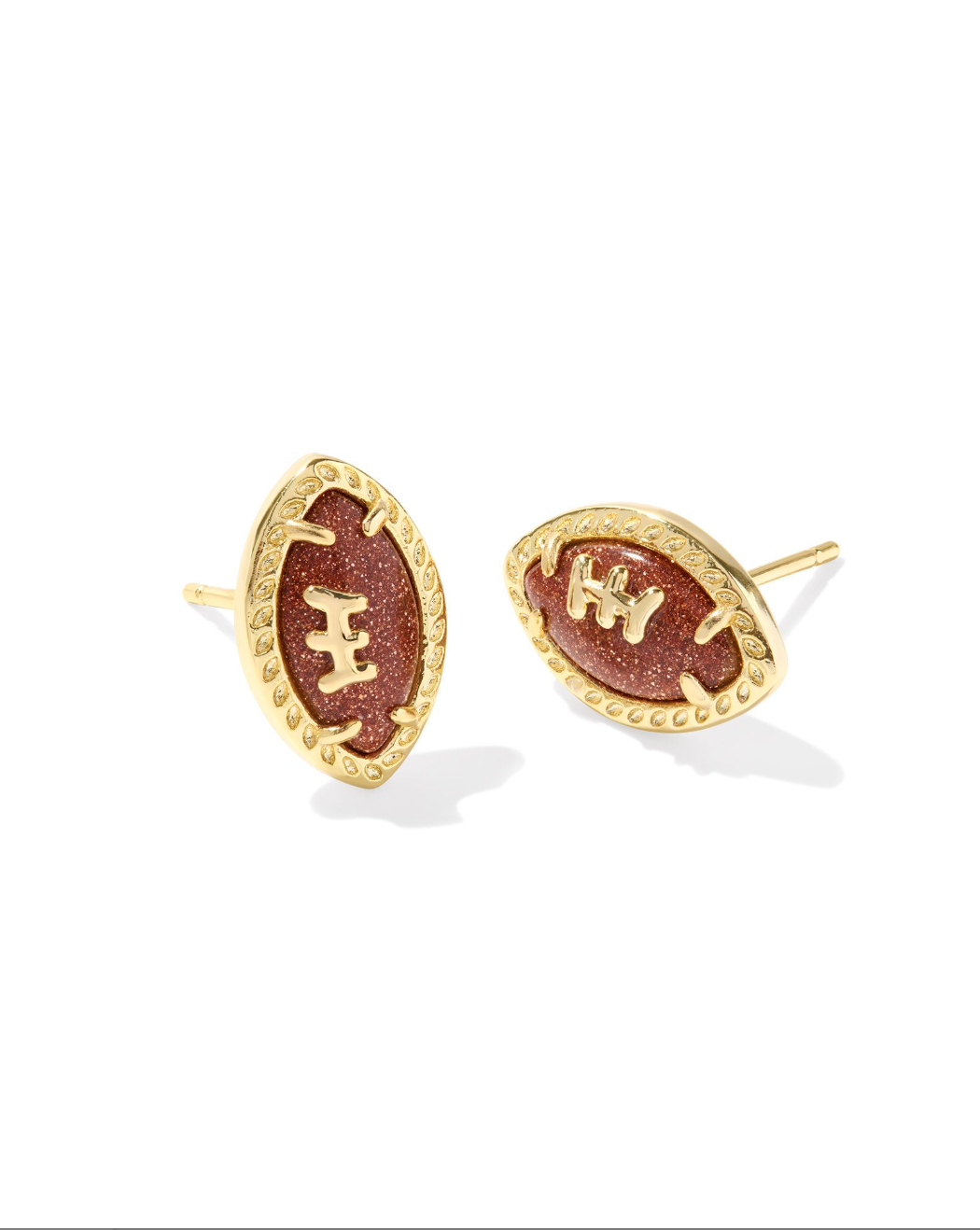 Kendra Scott Gold Plated Football Earrings