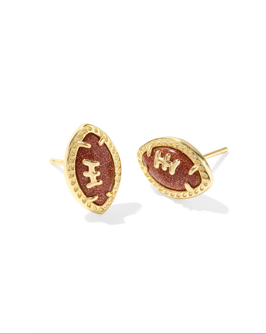 Kendra Scott Gold Plated Football Earrings
