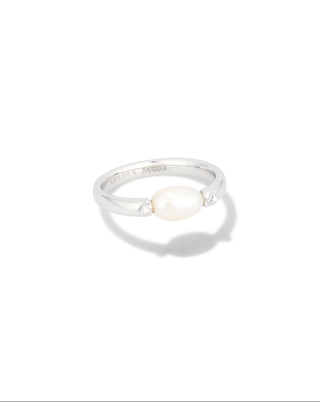 Kendra Scott Silver Pearl Ring