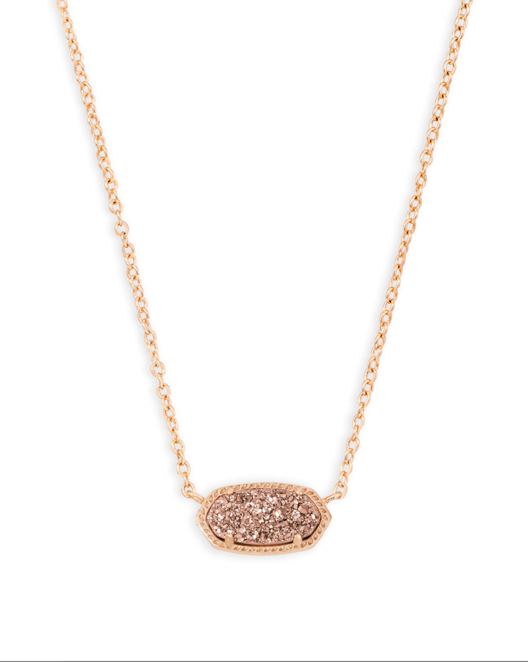 Kendra Scott Rose Gold Plated Eliza Drusy Necklace
