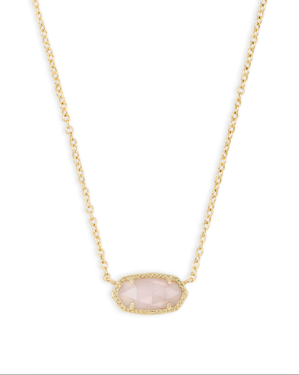 Kendra Scott Gold Plated Light Pink Elisa Necklace