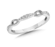 10kt White Gold Diamond Fashion Ring
