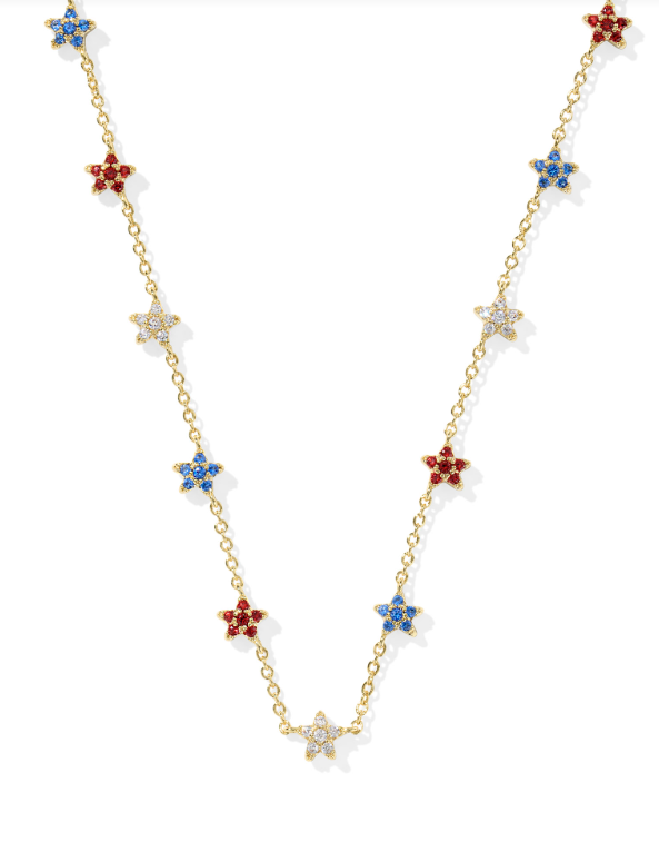 KENDRA SCOTT GOLD PLATED 4TH OF JULY STAR NECKLACE