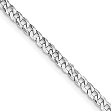 STERLING SILVER CURB LINK NECKLACE