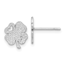 STERLING SILVER CLOVER EARRINGS