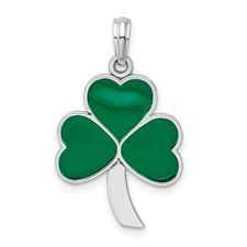STERLING SILVER SHAMROCK PENDANT