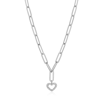 STERLING SILVER HEART NECKLACE