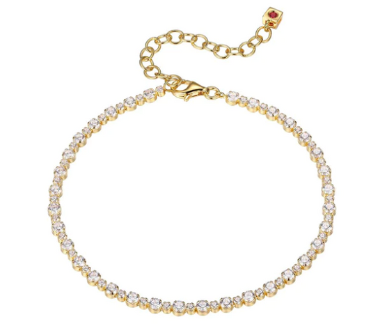 Gold Plated CZ Tennis Bracelet