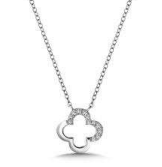 14kt White Gold Diamond Fashion Necklace