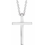 STERLING SILVER CROSS NECKLACE