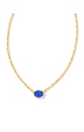 KENDRA SCOTT GOLD PLATED NECKLACE WITH BLUE CRYSTAL (SEPTEMBER BIRTHSTONE)
