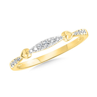 10kt Yellow Gold Diamond Fashion Ring