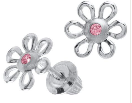 Silver Flower Earrings