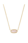 Kendra Scott Gold Plated Light Pink Elisa Necklace
