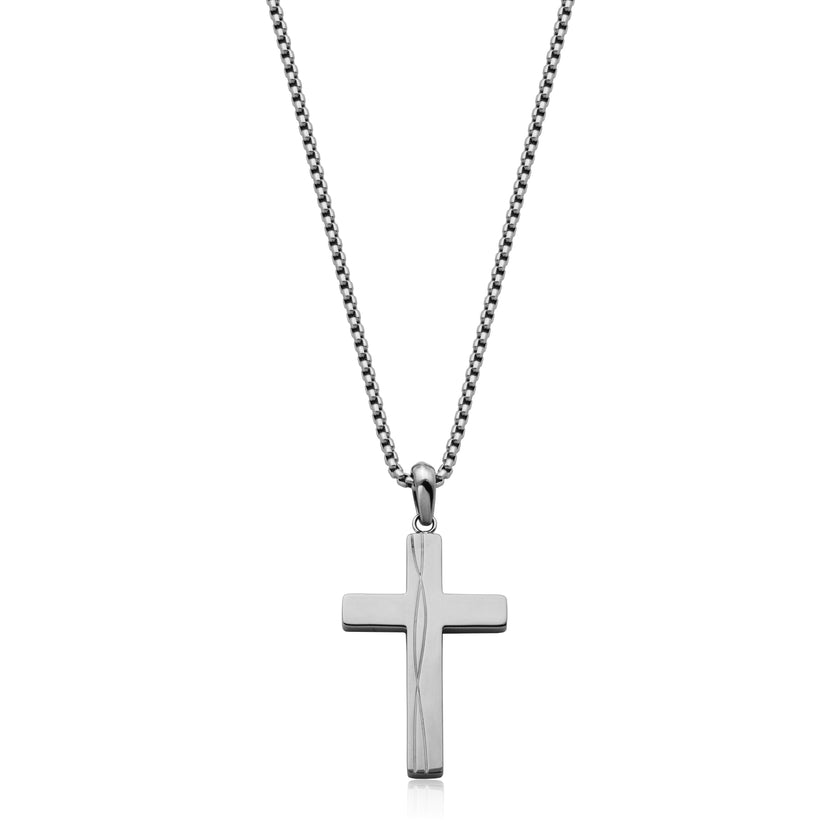 Men's SteelX 22" Cross Necklace