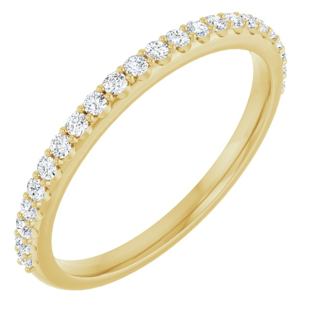 14KT YELLOW GOLD LAB-GROWN DIAMOND BAND