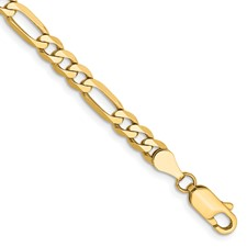 GOLD FIGARO LINK BRACELET