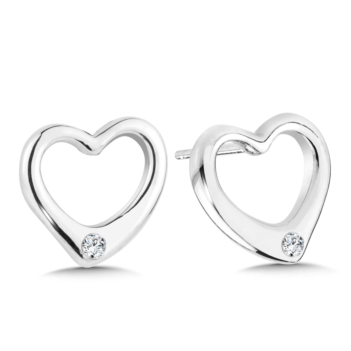 Silver Heart Earrings