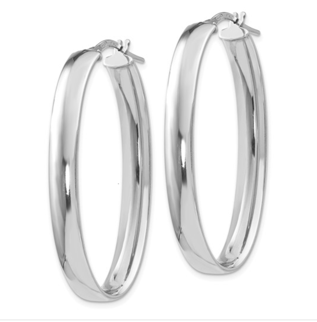 Oval Hoop Earrings