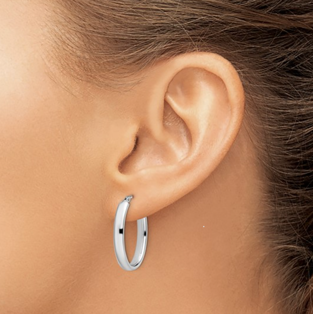 Oval Hoop Earrings