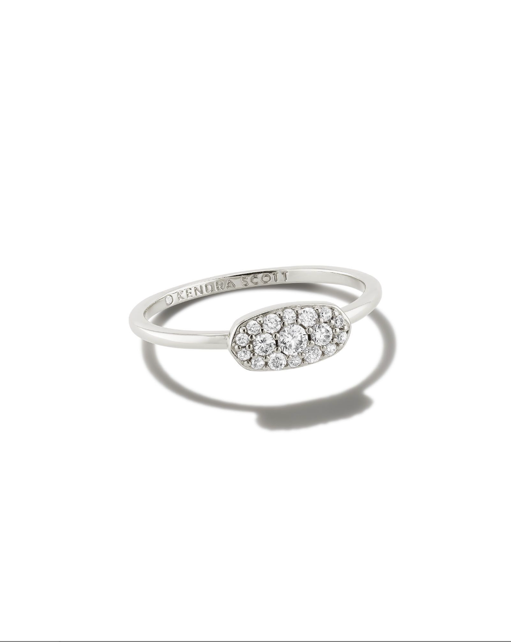 Kendra Scott Rhodium Plated Crystal Cluster Band
