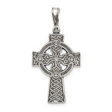 STERLING STILVER CELTIC KNOT CROSS PENDANT