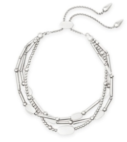 KENDRA SCOTT SILVER MULTI STRAND BRACELET