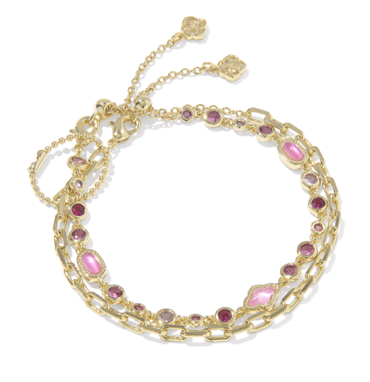 KENDRA SCOTT GOLD PLATED BRACELET SET