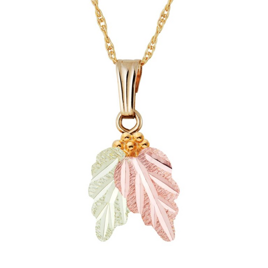 BLACK HILLS GOLD PENDANT AND GOLD PLATED CHAIN