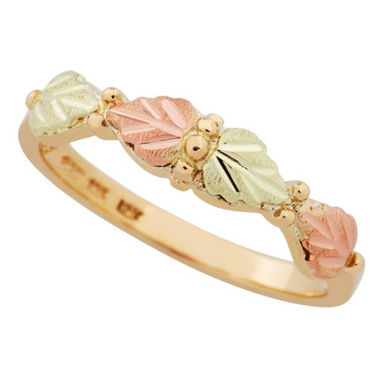 10KT YELLOW GOLD RING WITH BLACK HILLS GOLD