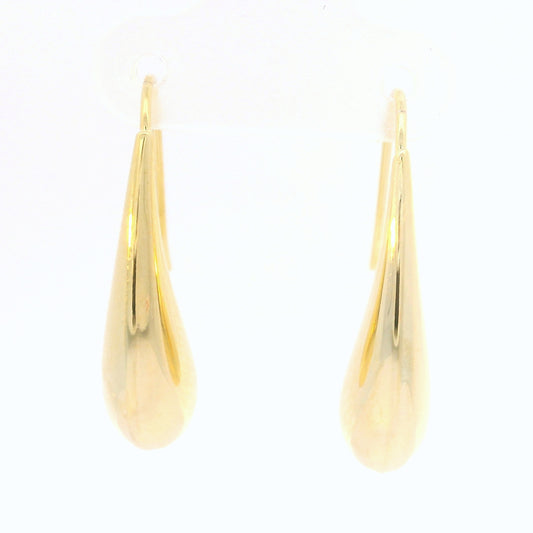 STERLING SILVER GOLD PLATED TEARDROP EARRINGS
